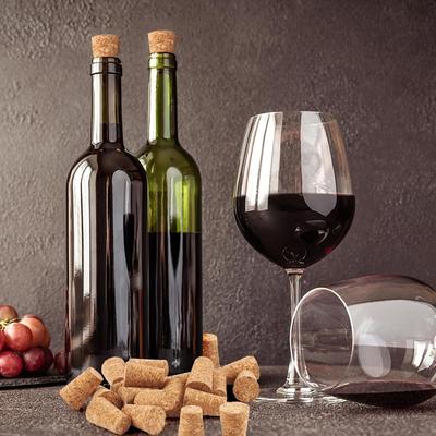 5-25Pcs Soft Wood Corks Tapered Cork Plugs Wine Bottle Stopper Leakproof Wine Bottle Corks Natural Wine Corks Replacement