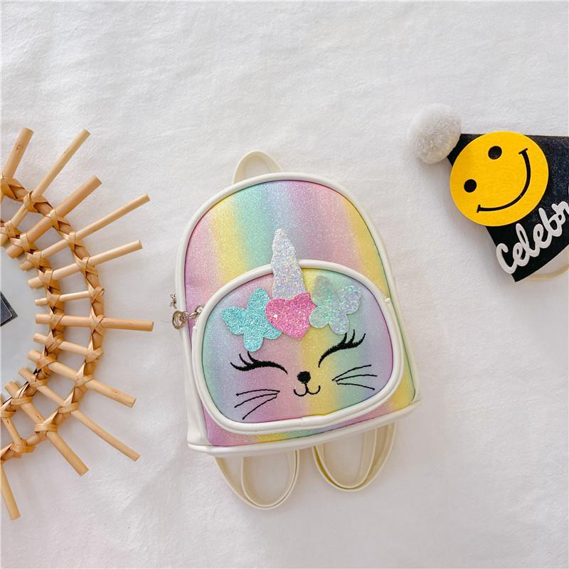 Adorable Korean Style Children's Backpack Cute Cartoon Print For Kids School Use