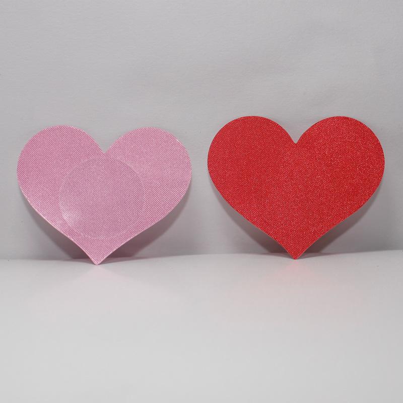 1Pair Breast Petals Heart Shape Adhesive Nipple Covers Breasts Petals and Sticker Emptied Chest Breast Petals