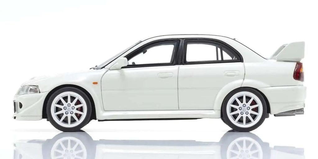 Kyosho Original 1/43 Mitsubishi Lancer Evolution VI TME White Finished Product