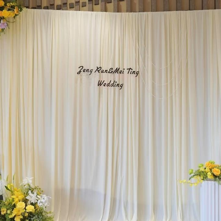 Matte Seiden-Stretch-Stoffe für Hochzeitsvorhänge und Hoteldekoration