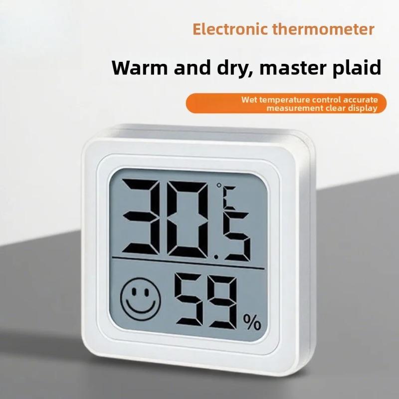 Mini Digital Temperature Humidity Meter Household Indoor Portable Thermometer Hygrometer for Bedroom Office Living Room Greenhouse Pet Box Daily Use