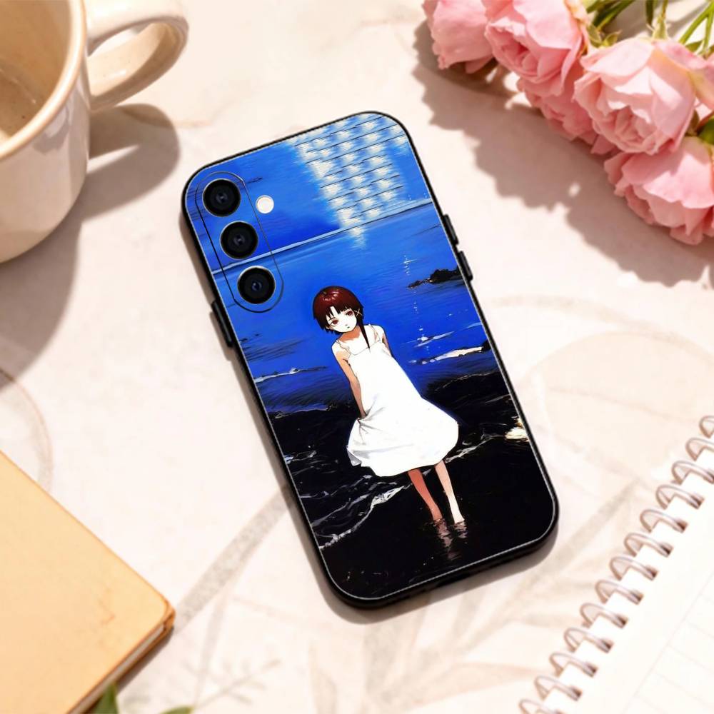 S-Serial E-Experiments Lain Phone Case For Samsung Galaxy A73,A72,A71,A70,A53,A52,A51,Others Soft Black Shell