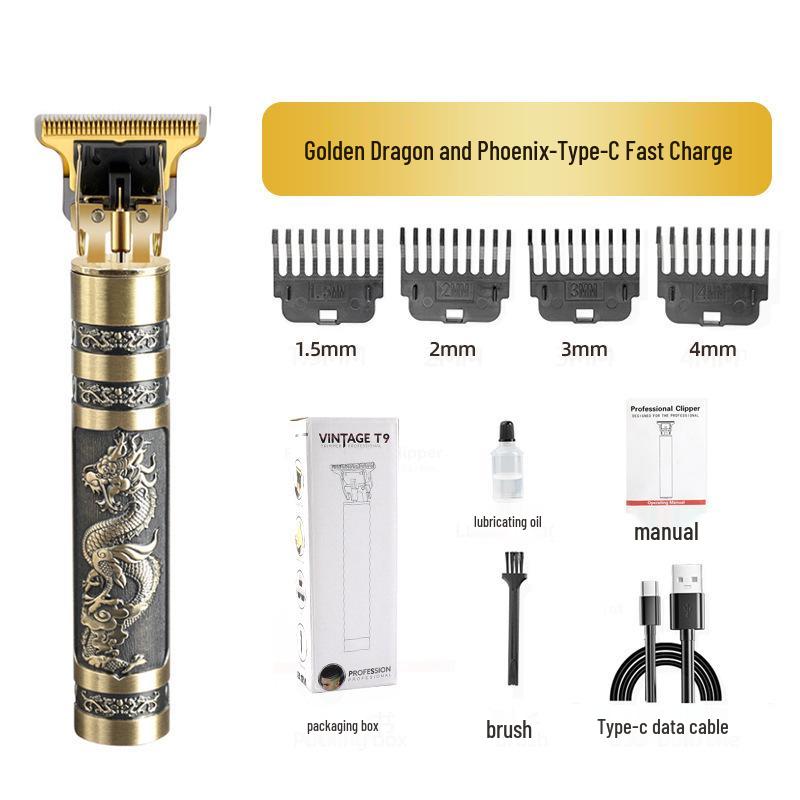T9 Salon-Grade Men's Multifunctional Electric Hair Trimmer & Clipper