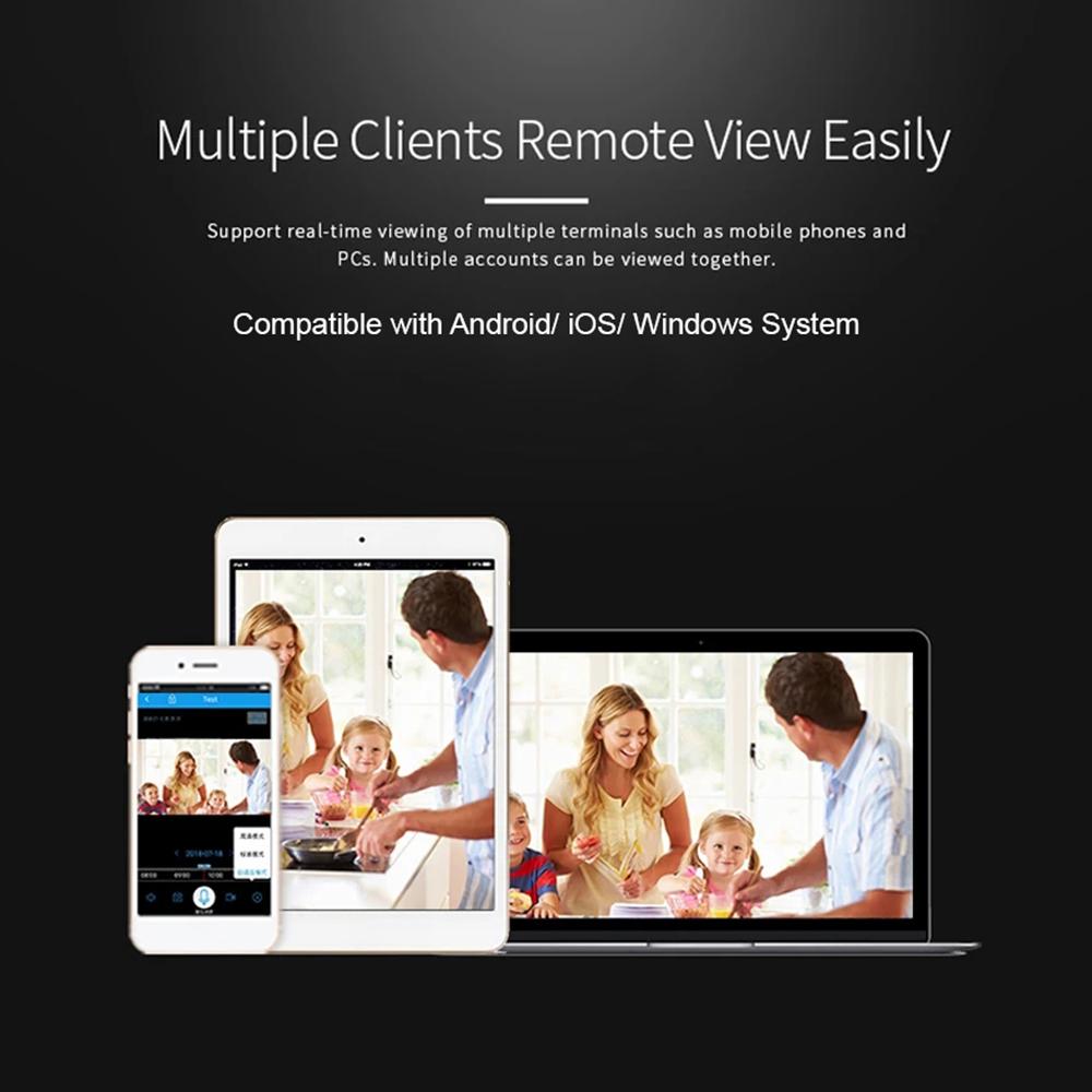 Cameră de securitate HD 1080P Cameră WiFi 3MP Cameră panoramică/înclinată cu urmărire a mișcării la 355 de grade Viziune nocturnă IR