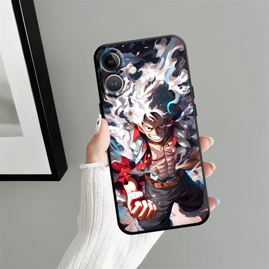 Cool Luffy Anime Case for iPhone 17Air 12 15 Plus 11 7 8 17 16 Pro Max 13 Mini 14 SE X XS XR Funda Phone Cover
