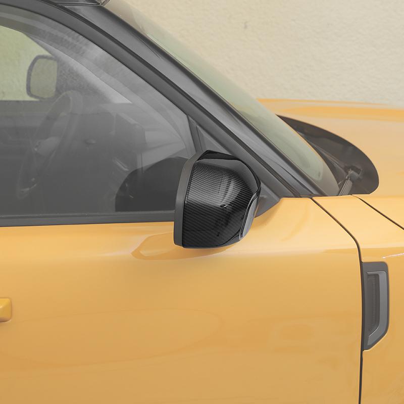 Car Rearview Mirror Decorative Frame Cover For Ford Bronco Sports 2021 Up Car Exterior Accessories , ABS Plastic