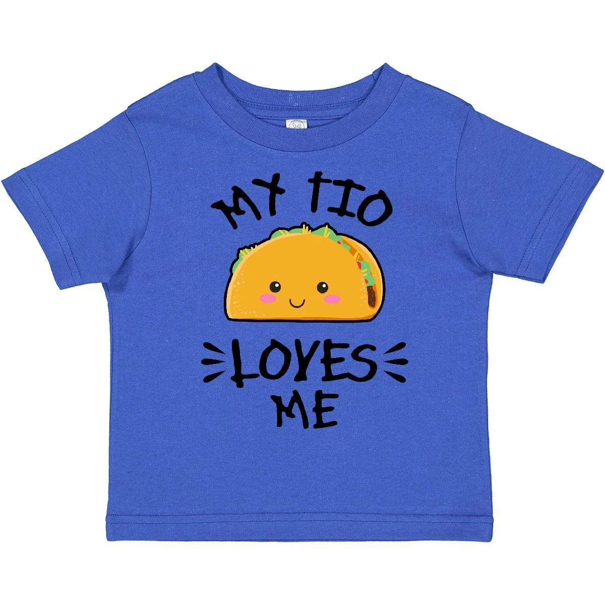 Inktastic My Tio Loves Me With Taco Illustration Toddler T-Shirt Food Tacos Love 150