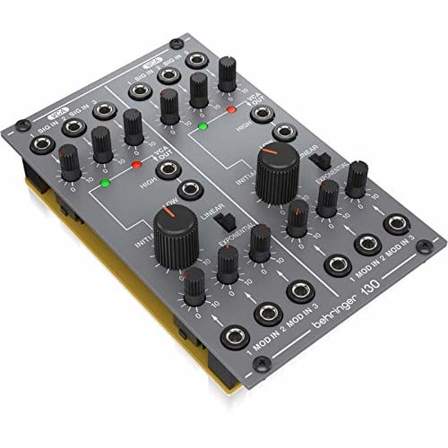 Behringer SYSTEM100 Series 130 Dual VCA Modular Analog Synthesizer, Eurorack Compatible, Gray