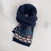 Korean Christmas scarf new atmosphere autumn and winter with Fair Island style thickened warm versatile scarf