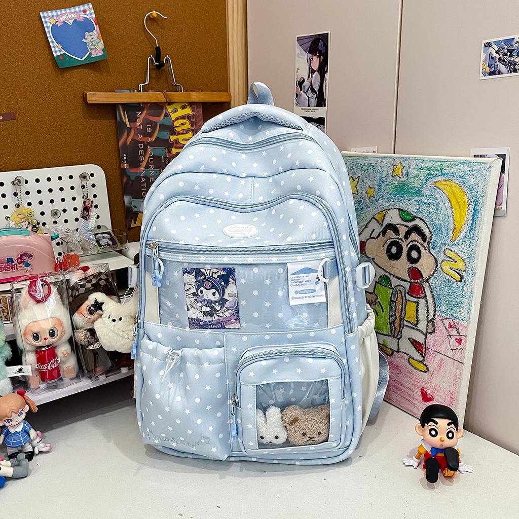 Schoolbag new Japanese ins storm point schoolbag female Mori small fresh and cute primary and secondary school students 1st-1st grade backpack