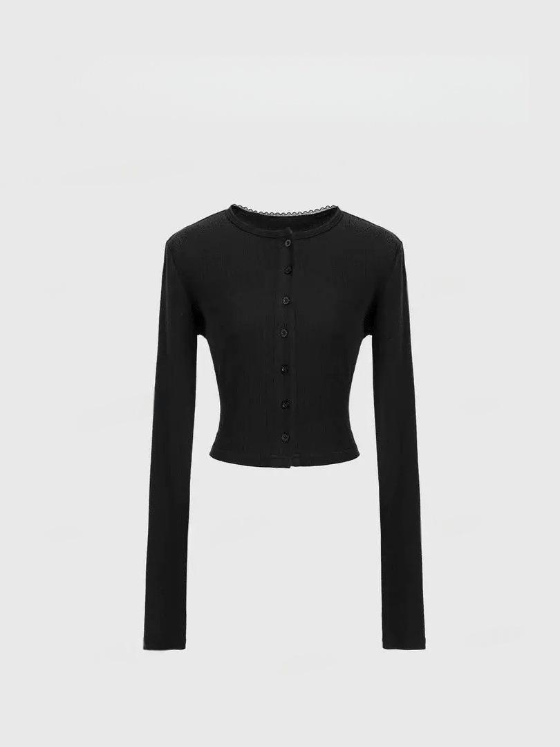 Набор: Кружевной вязаный топ Moonlight и юбка Colorblock цвета Cloud White S