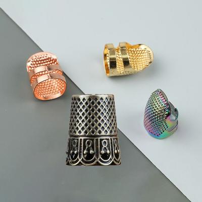 Sewing Accessories Vintage Sewing Thimble Brass DIY Finger Cover Convenient Sturdy Embroidery Tools Cutting