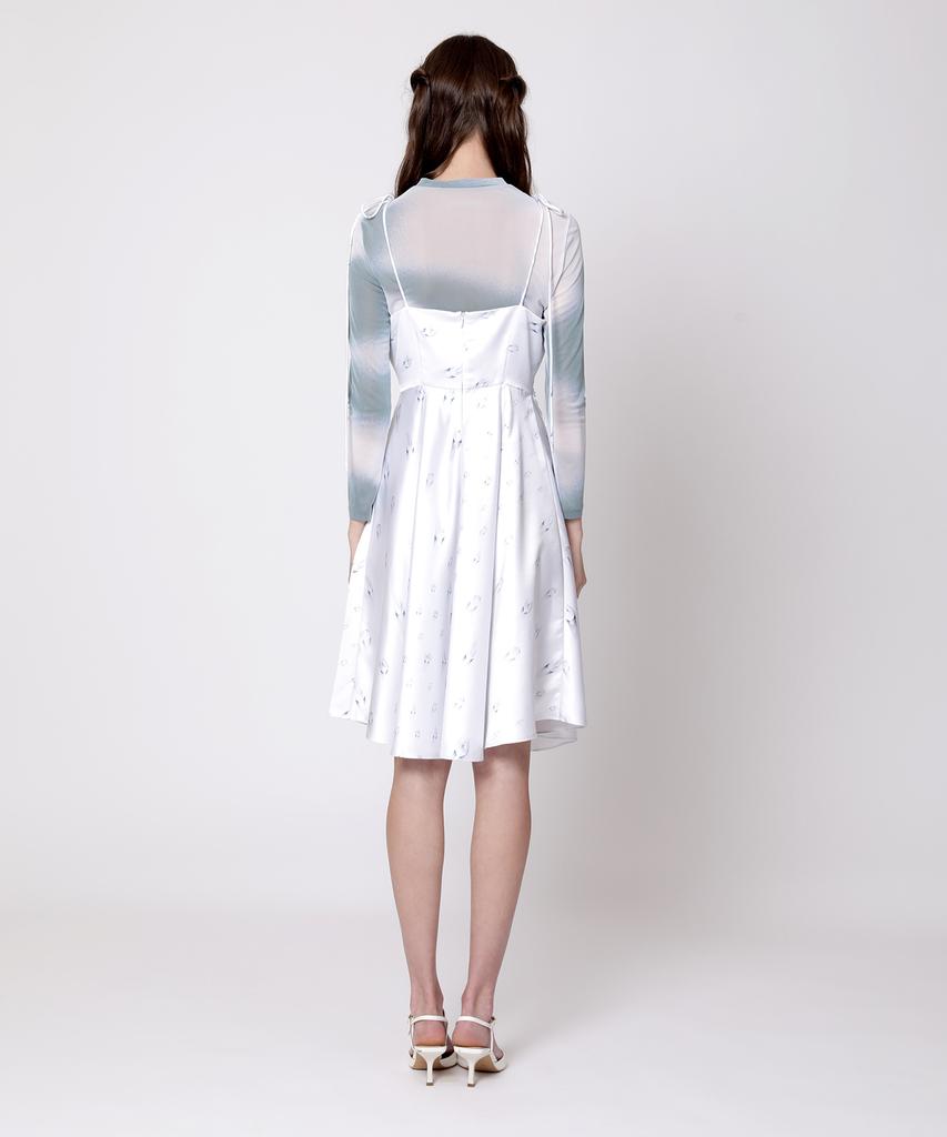 Aiseugadeuneiogongpal Water Wave Print Mesh Top
