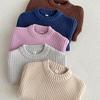 Suéter de Punto para Bebé Niño Niña Ropa Otoño Niño Pequeño Infantil Tejido de Punto Algodón Suave Invierno Manga Larga Tops Jersey para Bebé