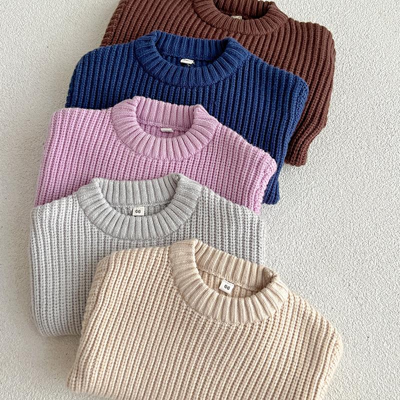 Suéter de Punto para Bebé Niño Niña Ropa Otoño Niño Pequeño Infantil Tejido de Punto Algodón Suave Invierno Manga Larga Tops Jersey para Bebé