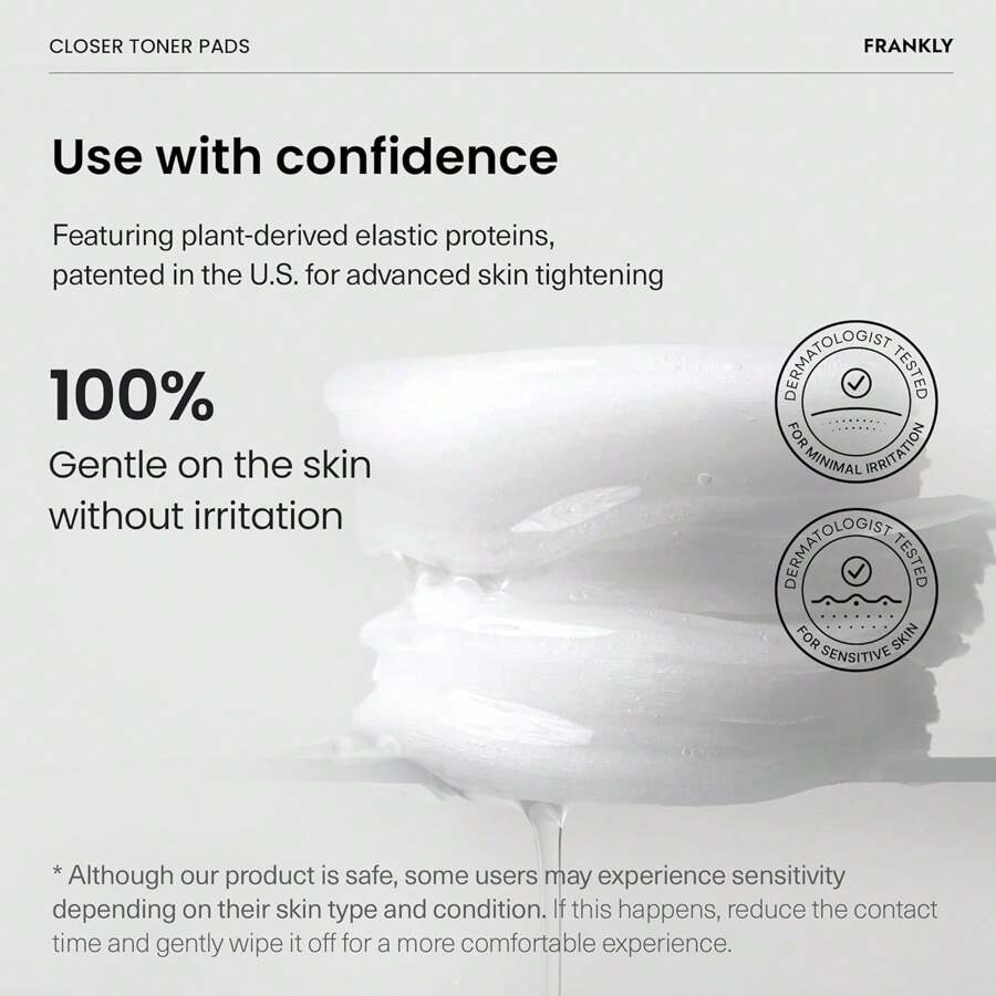 FRANKLY Pore Closer Toner Pads 105ml(70ea) L Rice Jelly Pads With 9 Peptides, Vegan Collagen, Rice Extract L Pore Minimizer