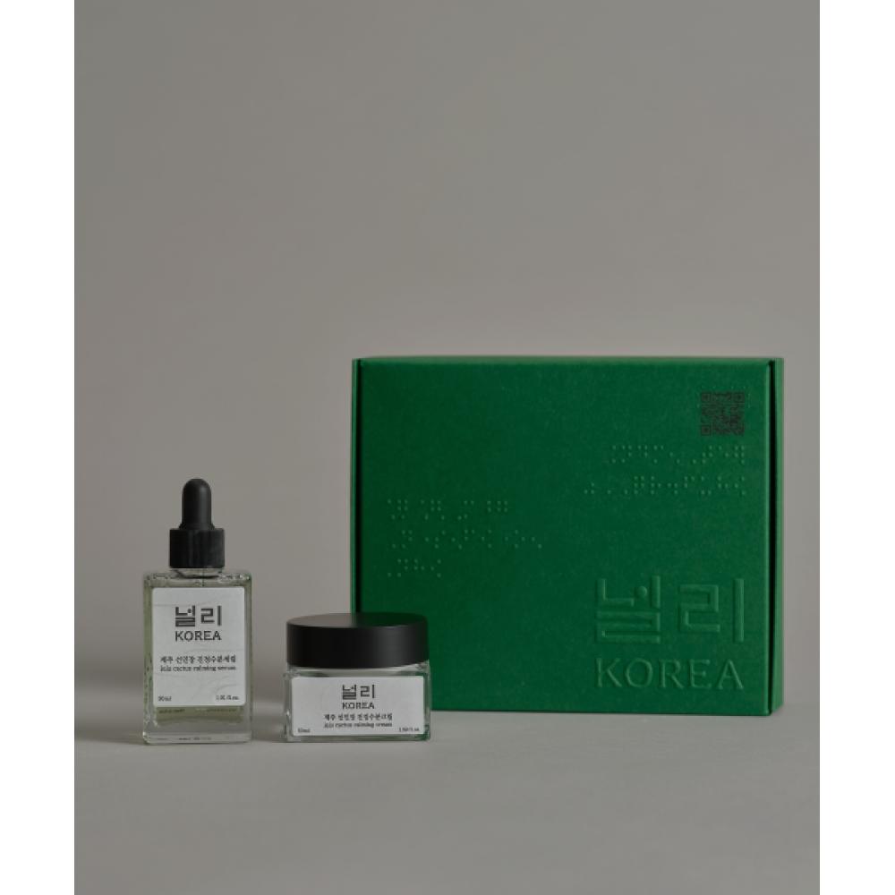 Nullikorea [barrier Free Edition] Jeju Cactus Soothing Serum   Cream Set NONE