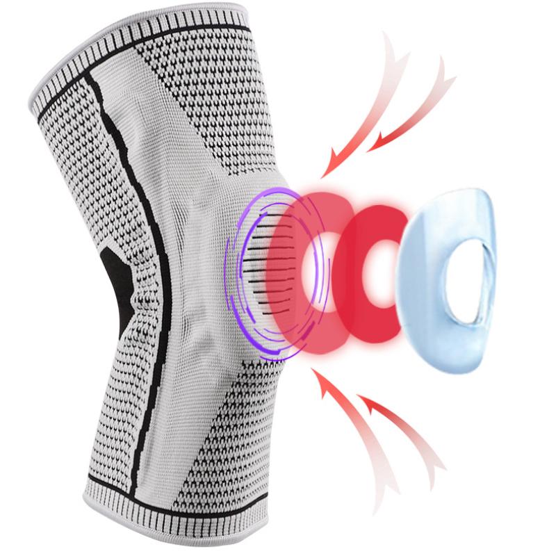 Zewnętrzne artykuły sportowe koszykówka sportowe nakolanniki męskie silikonowe rowerowe do biegania nylonowe ochraniacze na nogi ochraniacze przed uderzeniami