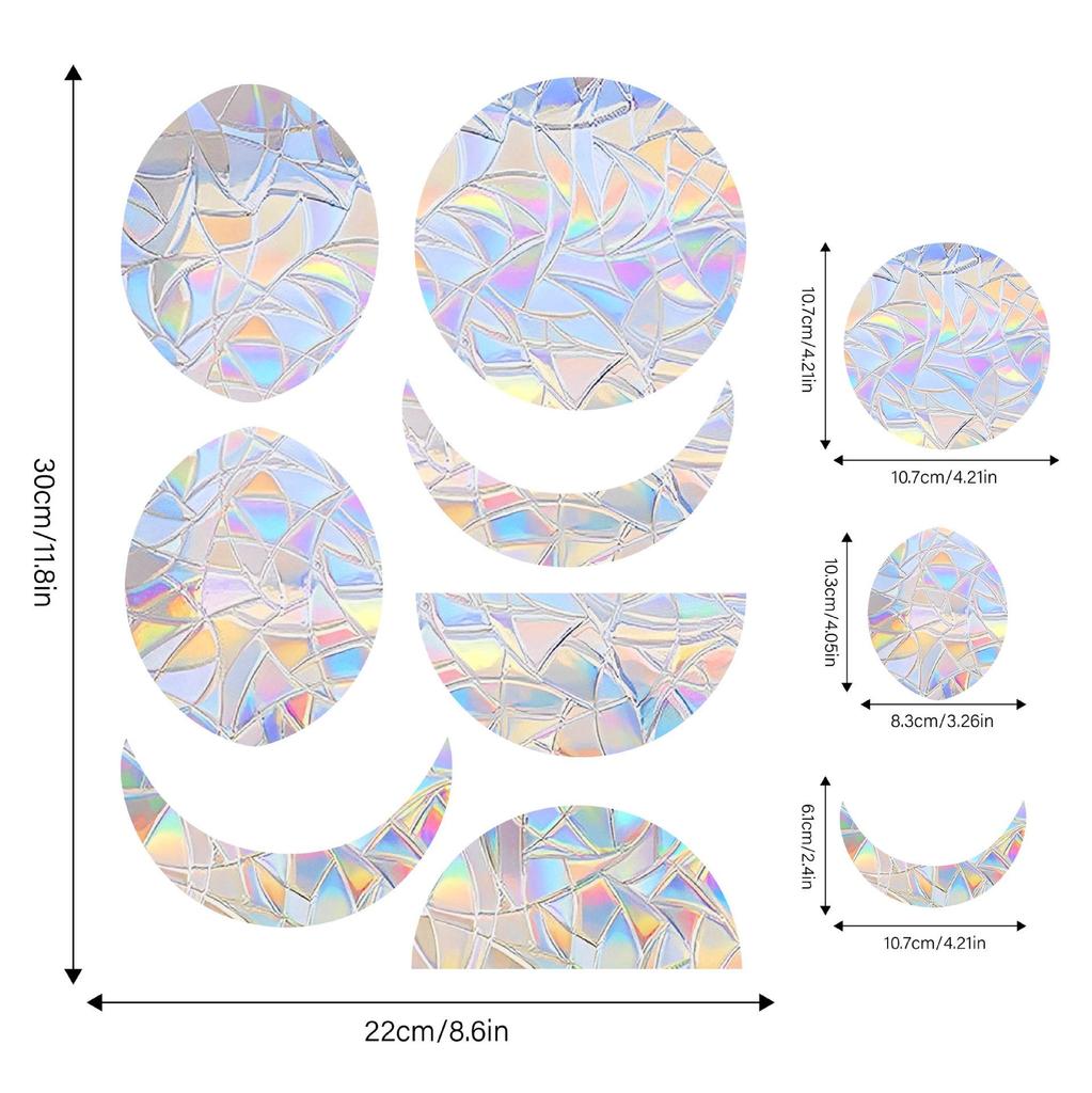 Aike Sun Prism Regenbogen Schmetterling Fensterglas Aufkleber