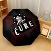 The Cure Print 8?Ribs Automatic Umbrella Wind Resistant Lightweight Folding Umbrella For Outdoor Travel