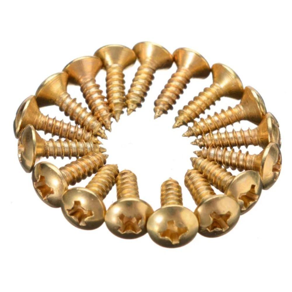 3*12mm Fixed Screw Gold Black Silver Guitar Bass Pickguard Screws Electric Guitar Screws