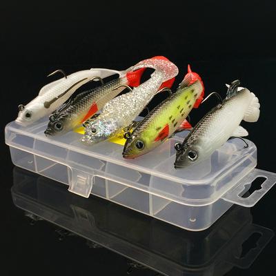 5 teile/schachtel Bunte Weiche Köder Anzug Kit Künstliche Köder Silikon Angeln Lockt