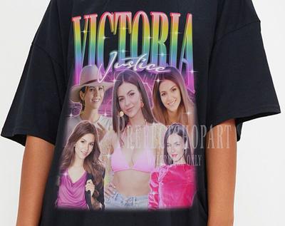 Retro VICTORIA JUSTICE Shirt, Victoria Justice Homage T-Shirt, Victoria Justice Fan Tees, Victoria Justice Vintage 90s Sweater Merch Gift