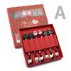Conjunto de Talheres de Aço Inoxidável Abay Boneco de Natal