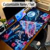 Christmas Theme Personalized Mouse Pad Custom Name Text Non Slip Desk Pad For Laptop Office Desktop