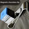 Stainless Steel Cue Chalk Clip Snooker Billiards Chalk Holder Pool Cue Magnetic Chalk Holder With Clip Snooker Chalk Clip Supply