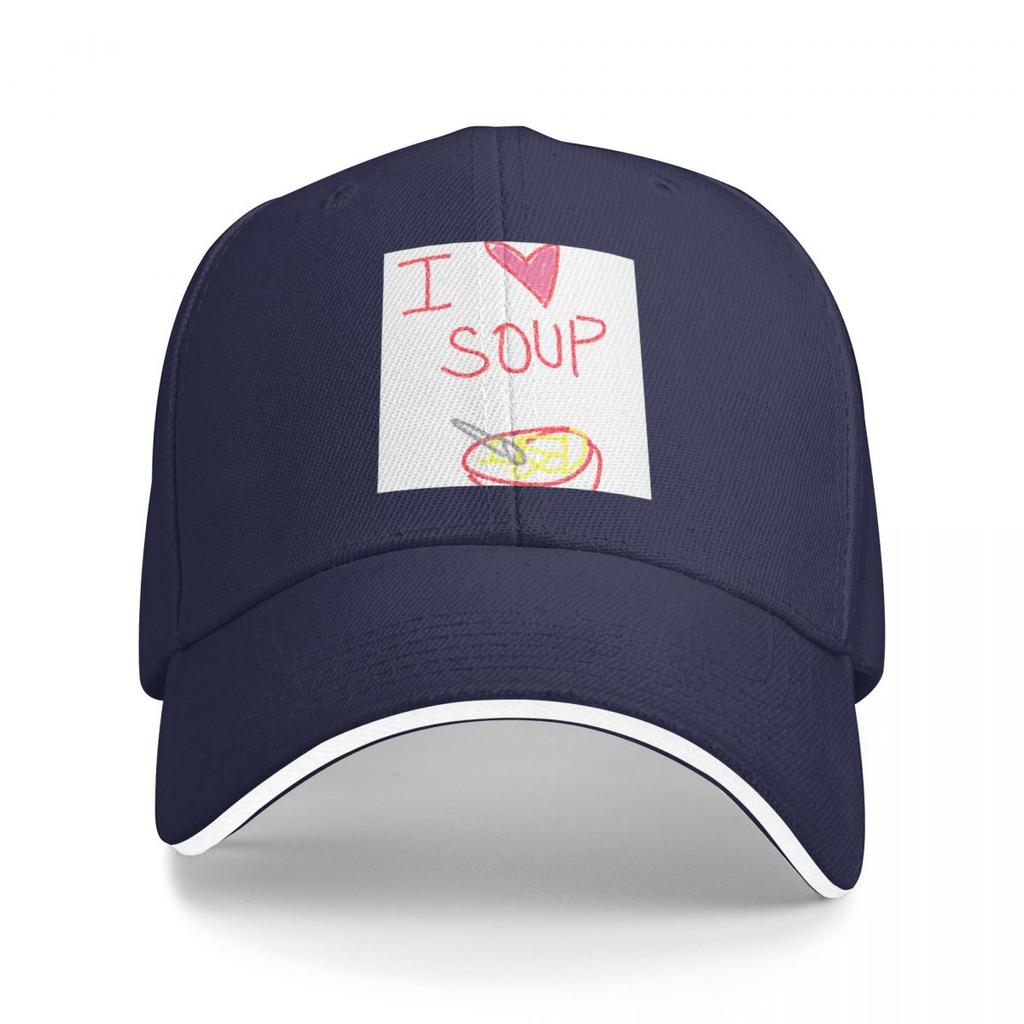 I love soup Baseball Cap Hat Beach Wild Ball Golf Wear Luxury man cap Men Womens