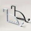 1PC Door Rear Hook Clothes Coat Hat Towel Hanger Door Back Wall Mounted Hooks Cabinet Wardrobe Metal Clothes Hat Home Storage