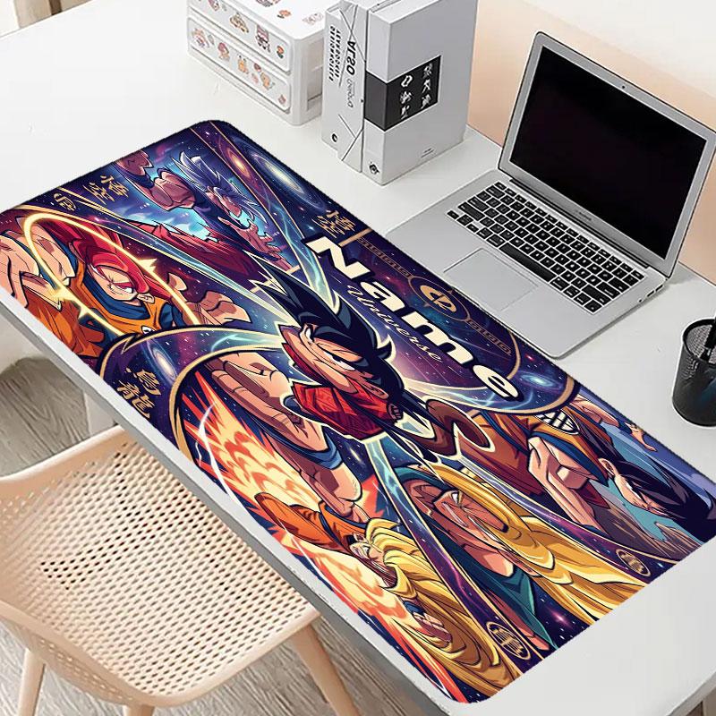 Custom Name Personalized Dragon Ball Z Pattern Mousepad, Laptop PC Desk Mat, Decorative Desk Mat for Home Keyboard Pad Gift