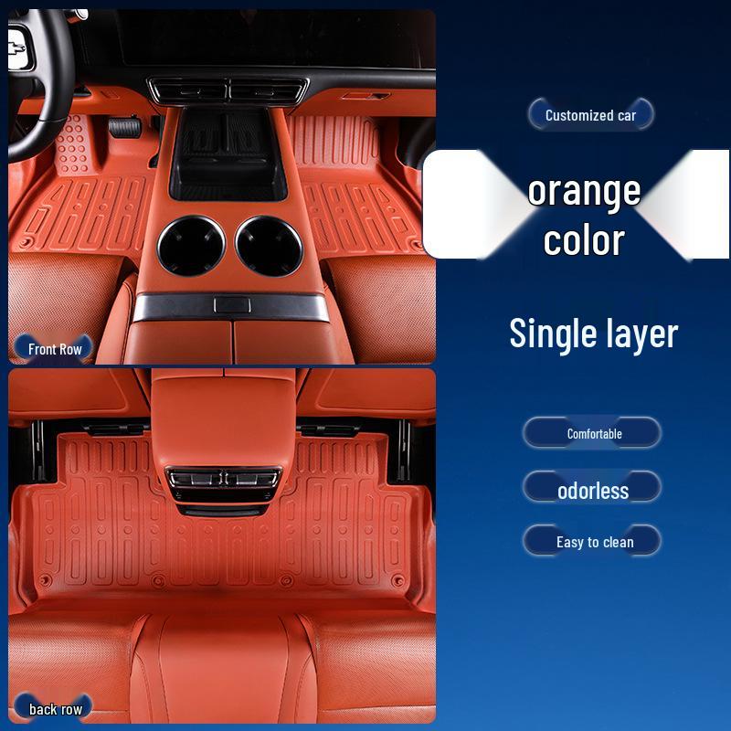 Waterproof Full Coverage TPE Floor Mats for Cadillac ATS 13-14 Models (25S, 28T, 4WD).