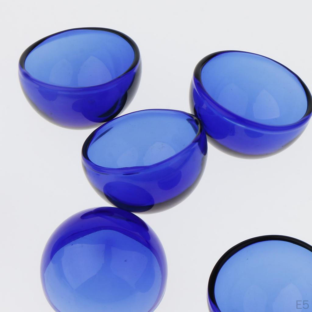 6 Pcs Pendant Charm Half Globe Glass Container for