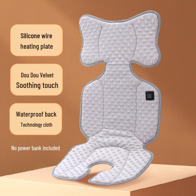 

Подогреваемый хлопковый вкладыш для коляски с блоком питания - Сохраняет тепло ребенку во время зимних прогулок 75x34 cm