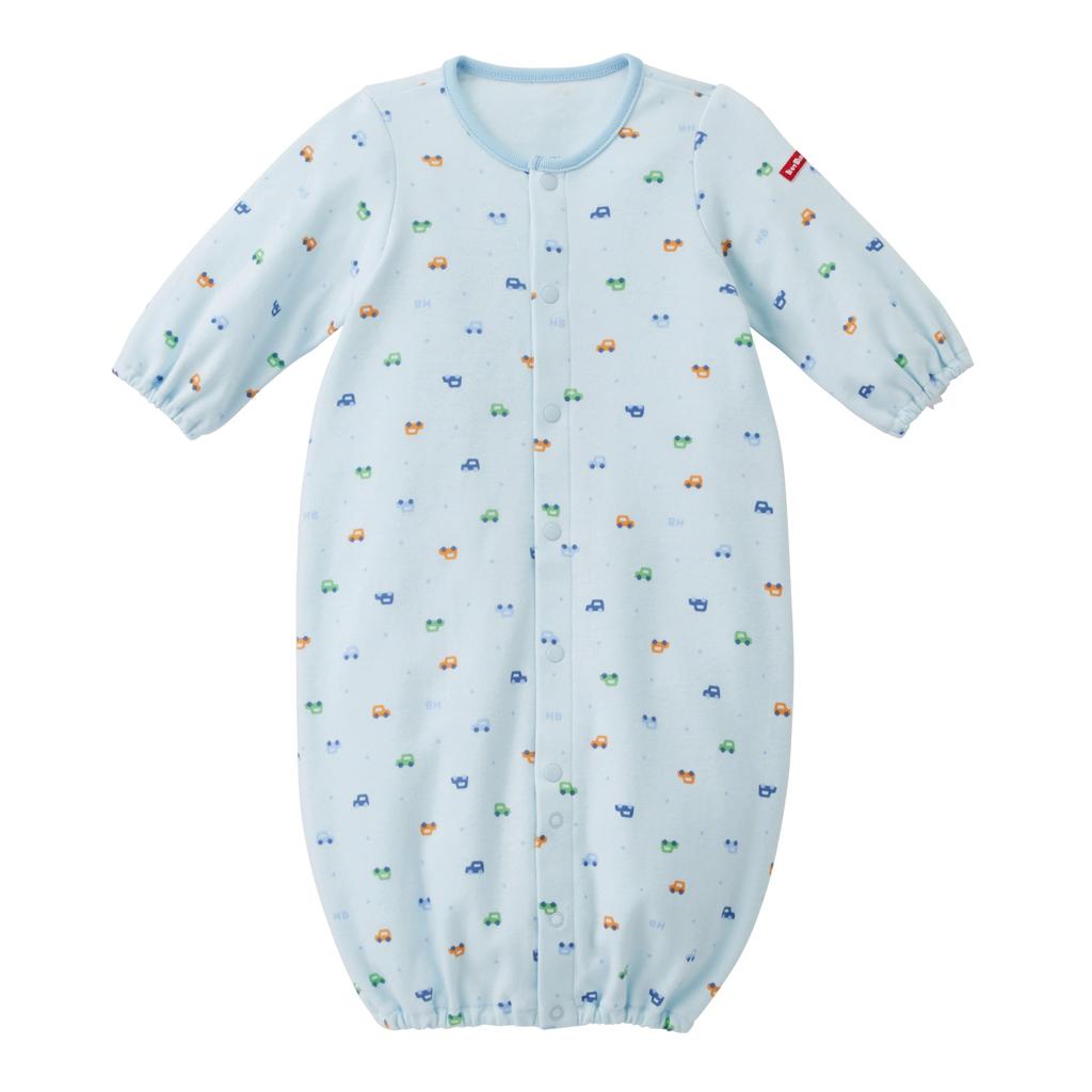 MIKIHOUSE HOT BISCUITS Starter Baby Boys and One Size Fits Set, Patterned, Year-Round Clothes, Girls, Newborn, Blue, All, 74-9969-497