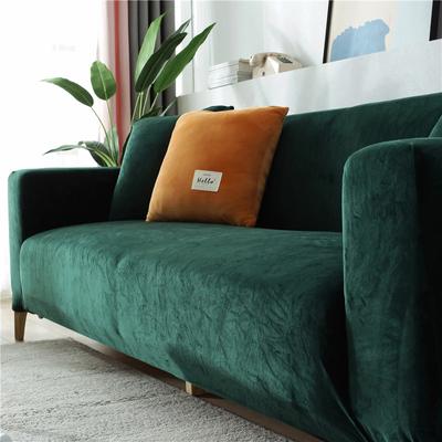 Velvet Sofa Cover Thicken Elastic 1/2/3/4 Seaters Sofa Covers Velvet Plush L Shaped Corner Sofa Protector For Living Room Hotel