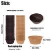 Natural Coffee Color Oil-Proof Paper Cake and Muffin Liners, Approx. 1000 Pieces