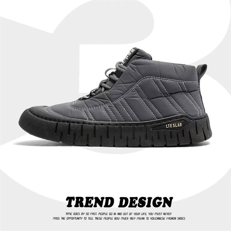 Winter Cotton Shoes Men s New Cotton Boots Outdoor Cold Resistant Men s Shoes Anti Slip Snow Boots Thick Warm Casual Shoes 39 3585₽