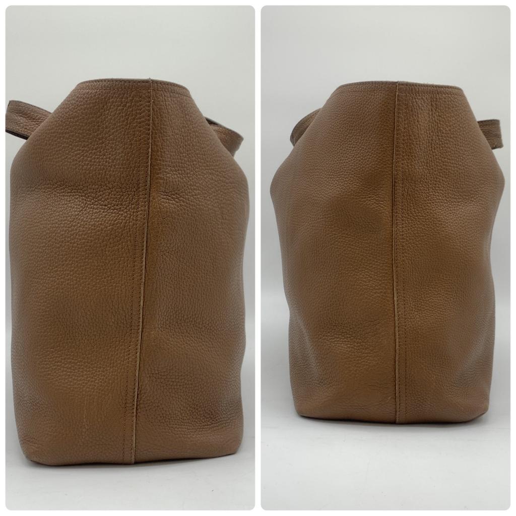 BOTTEGA VENETA Eneta Intrecciato Tote Bag Genuine Leather Brown A4 Size Large Capacity Unisex Women Men 145166