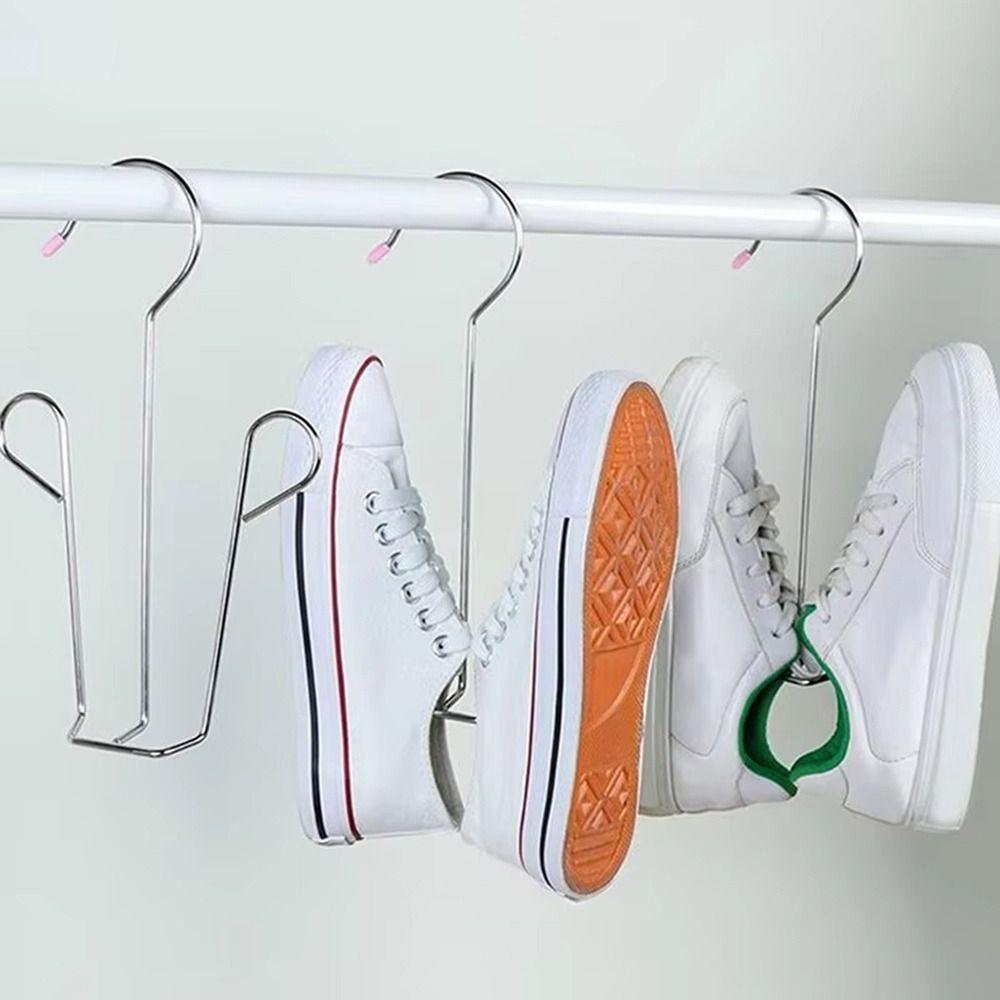 Hanging Shoe Drying Rack Stainless Steel Drying Shoe Hook Portable Shoe Rack