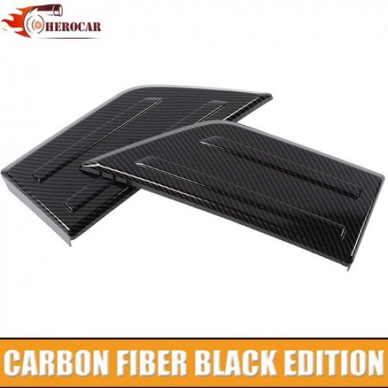 Exterior Front Bumper Corner Cover Trim Bezels For Ford F150 + Carbon Fiber