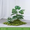 Luxury Faux Green Plant and Flower Decor - Indoor Moss and Grass Clusters for Elegant Landscaping.