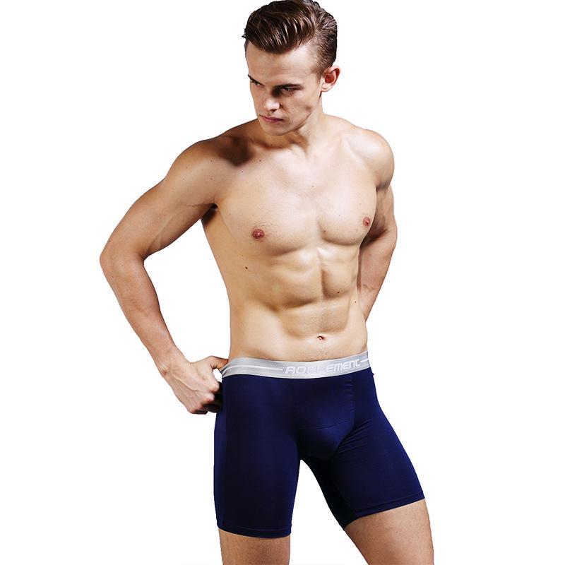 

Men s Anti-Chafing Long Modal Boxer Briefs - Quick-Drying Athletic Underwear 6XL【215-245 jin】