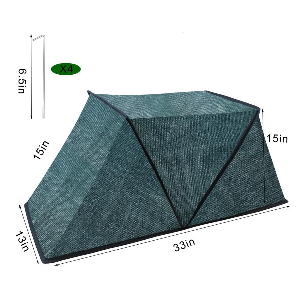 Foldable Plant Sun Shade Cover Outdoor UV Protection Tent Garden Seedling Mosquito Net Cover Green