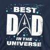 STAR TREK Unisex Adult Best Dad In the Universe Fathers Day Sweatshirt
