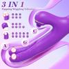 Female Realistic Dual Penis Masturbator Clitoral Stimulation Vibrator G-spot Tapping Massager Dildo Vibration Sex Toy for Adults