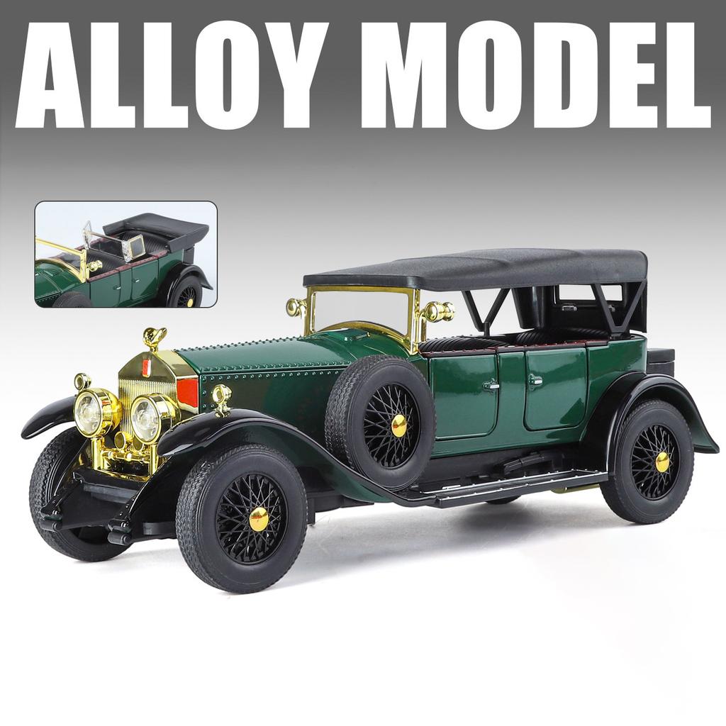 1:24 Shelby Cobra Phantom Miniature Toys Car Diecast Alloy Model Doors Opened Sound Light Pull Back Vehices Kids Christmas Gifts
